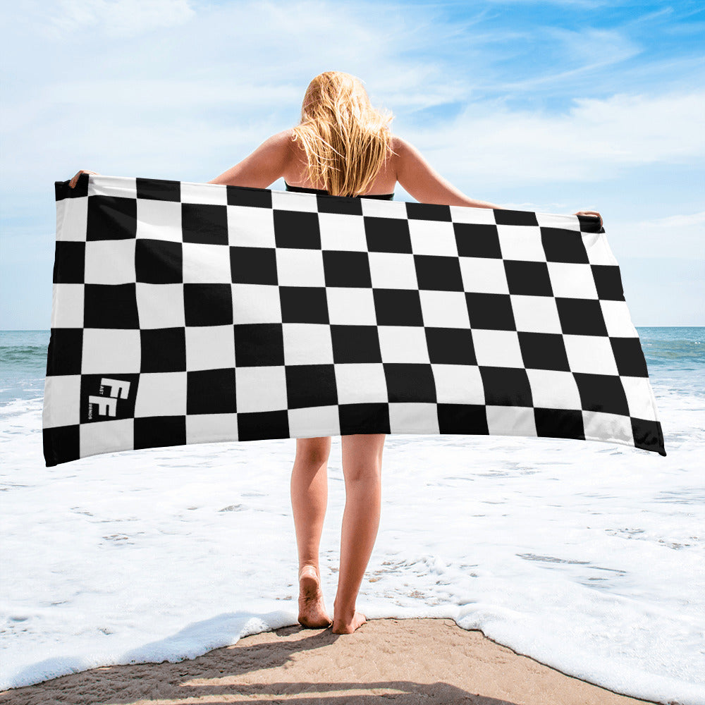 Beach Towel Checkered Flag